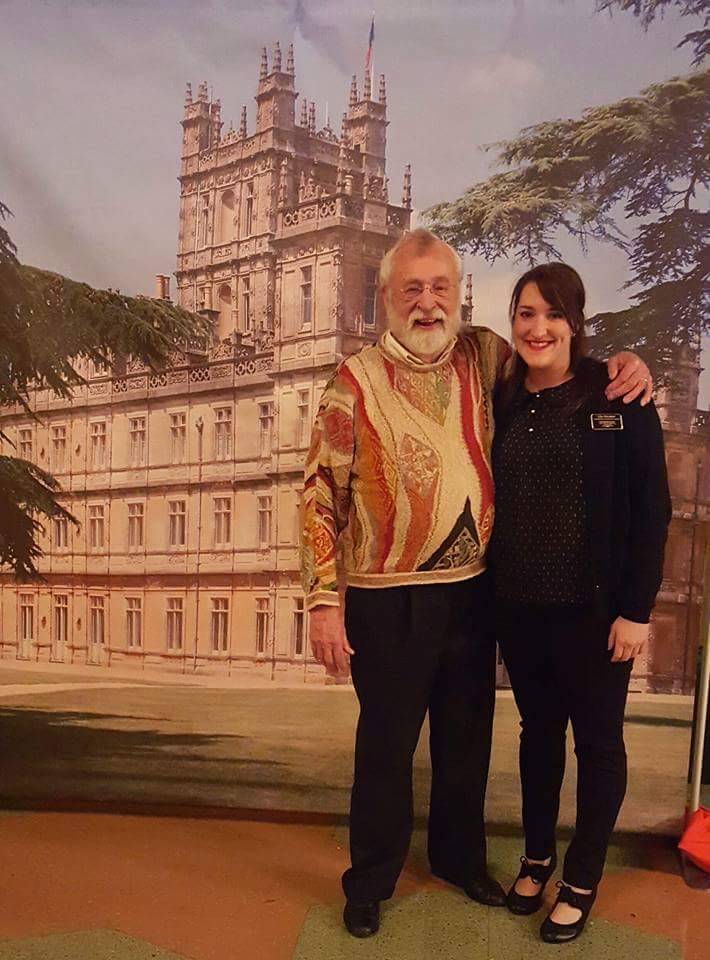 Lila Honaker, right, communications and development manager at the Tennessee Theatre, and organist Dr. Bill Snyder.