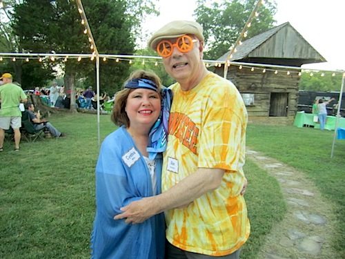 Cynthia Moxley and Alan Carmichael at Holly Hock Stock. (Blue Streak party)