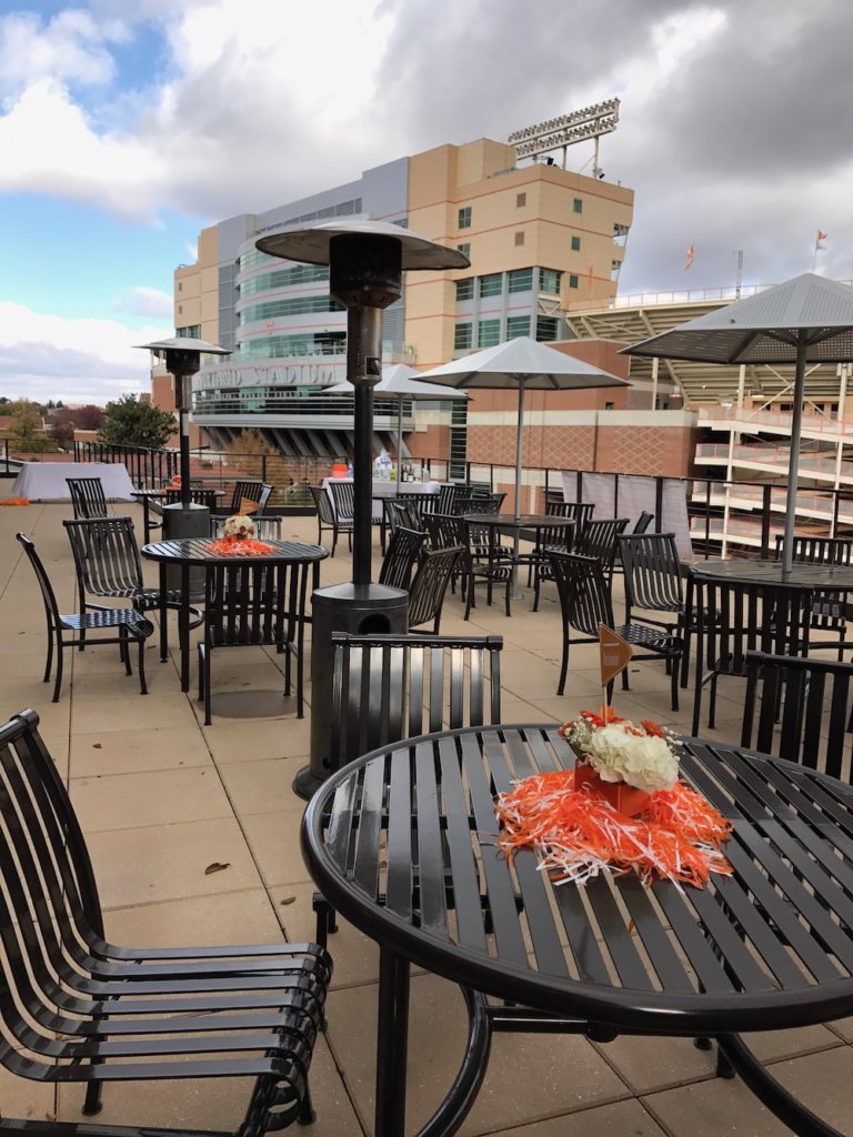 This is how close attendees are to Neyland Stadium. (Blue Streak photo)