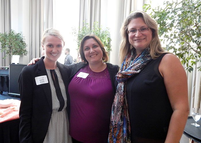 Kailey Kritch, Erica Coffey and Sharon Moore, all of the Knoxville Zoo.
