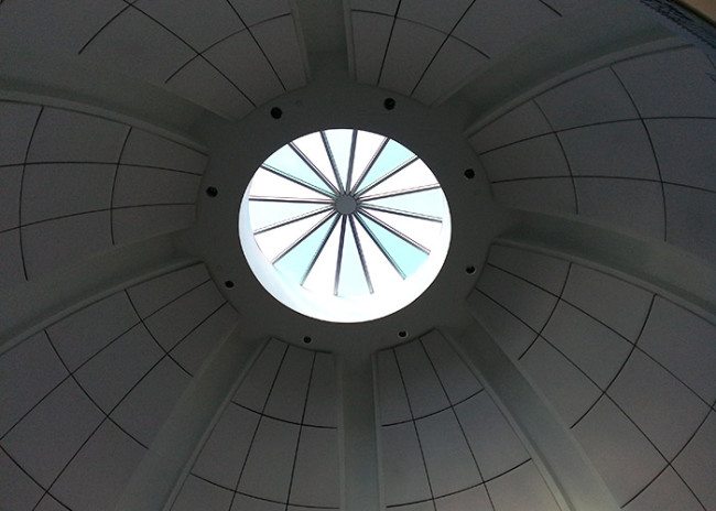 The beautiful view looking up in the Rotunda.