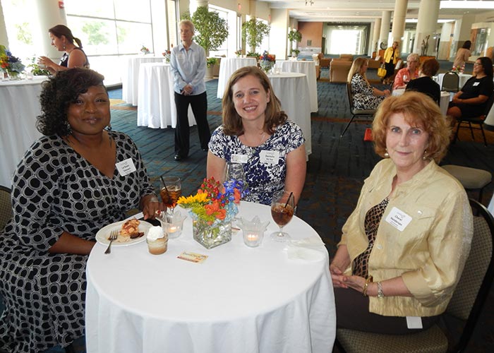 From left, Le'Sean Stewart of the Knoxville Area Urban League; Danielle Velez of Knoxville Botanical Garden and Aboretum; and Cherel Henderson of the East Tennessee Historical Society.