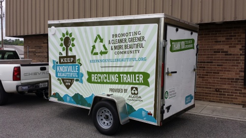 Keep Knoxville Beautiful's Recycling Trailer is available free of charge for event planners.