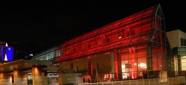 M&M Productions USA turned the Knoxville Convention Center red for a holiday party.