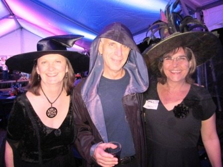 The Downtown Coven, from left, Gay and Bill Lyons and Kim Trent at a past HearthScares Ball at James White's Fort.