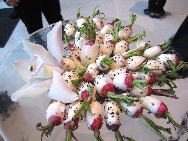 The presentation of radishes by Holly Hambright at the Glass Ball, as shown in The Blue Streak.